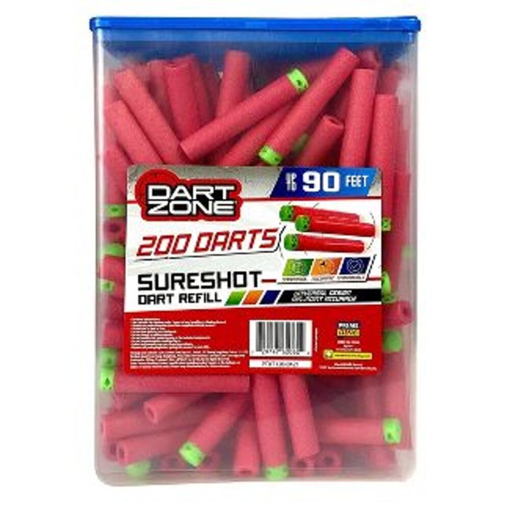 Dart Zone Covert Ops 200ct Dart Refill Box - Universal Compatible Darts